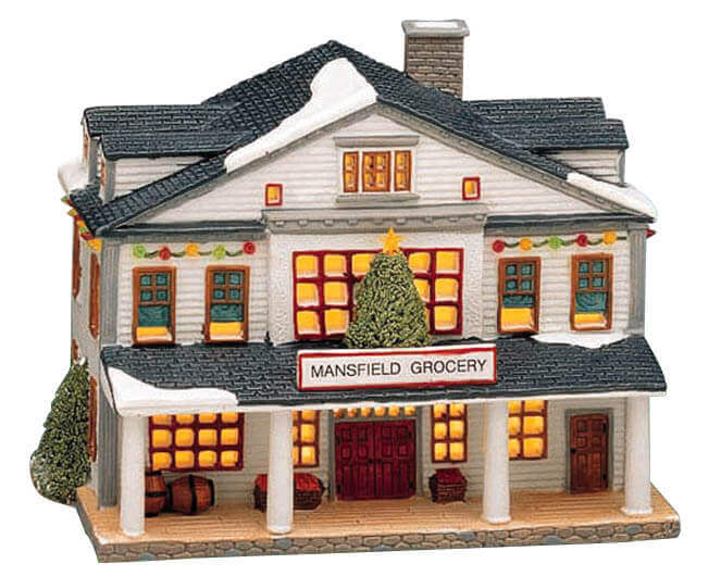lemax-mansfield-grocery-picerie-miniature-de-village-lumineuse image 1
