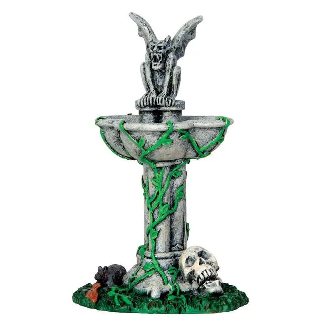 lemax-abandoned-fountain-fontaine-miniature-spooky-town image 1