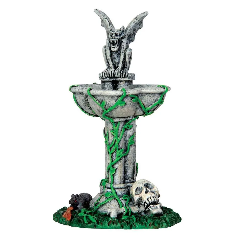 lemax-abandoned-fountain-fontaine-miniature-spooky-town image 1