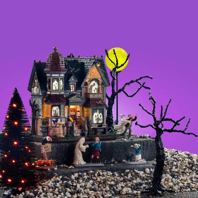 lemax-the-house-of-shadows-set-manoir-hant-spooky-town image 1