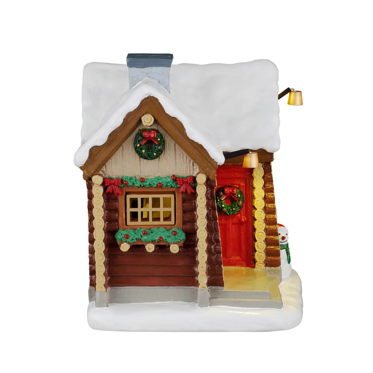 lemax-snowshoe-cabin-cabane-lumineuse-de-no-l-vail-village image 2