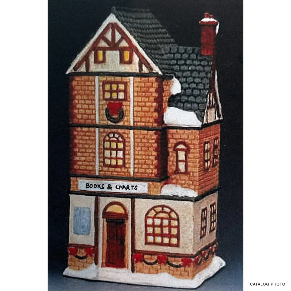 lemax-bookstore-b-timent-miniature-librairie-de-village-de-no-l image 1