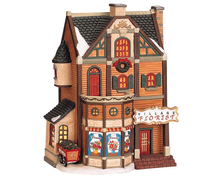 lemax-village-florist-boutique-fleuriste-miniature-lumineuse image 2