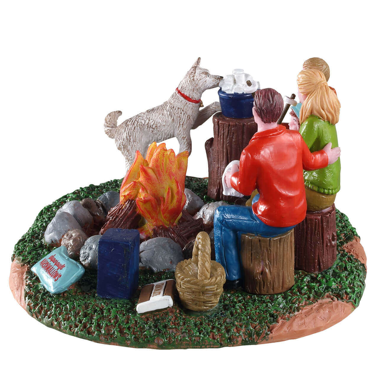 lemax-s-more-family-fun-sc-ne-miniature-famille-feu-de-camp-harvest-crossing image 3