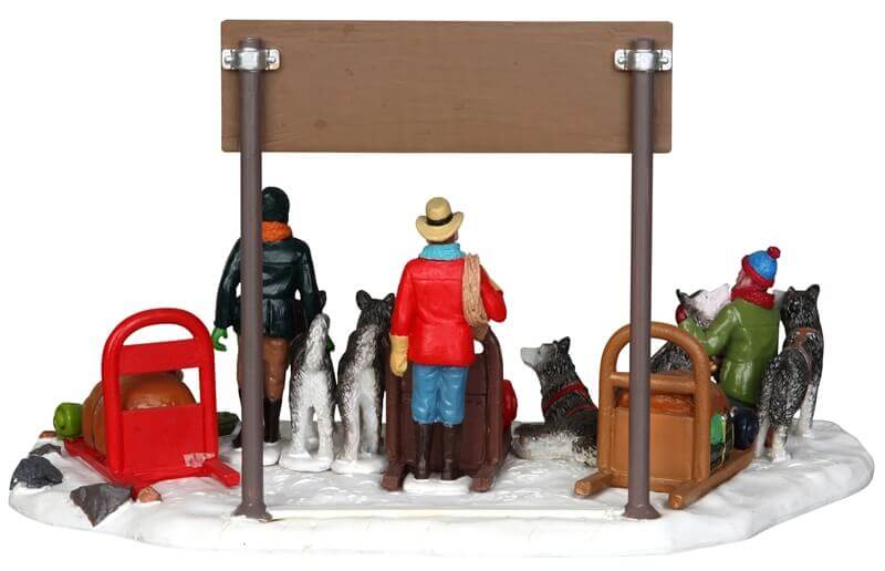 lemax-dog-sled-derby-figurine-course-de-tra-neaux-chiens image 3