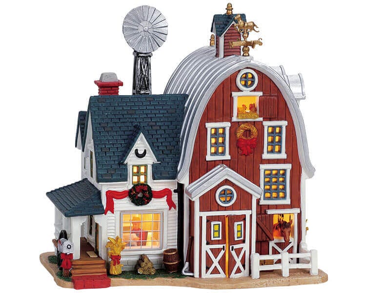 lemax-chuck-s-farm-maison-miniature-lumineuse-ferme-de-no-l image 2