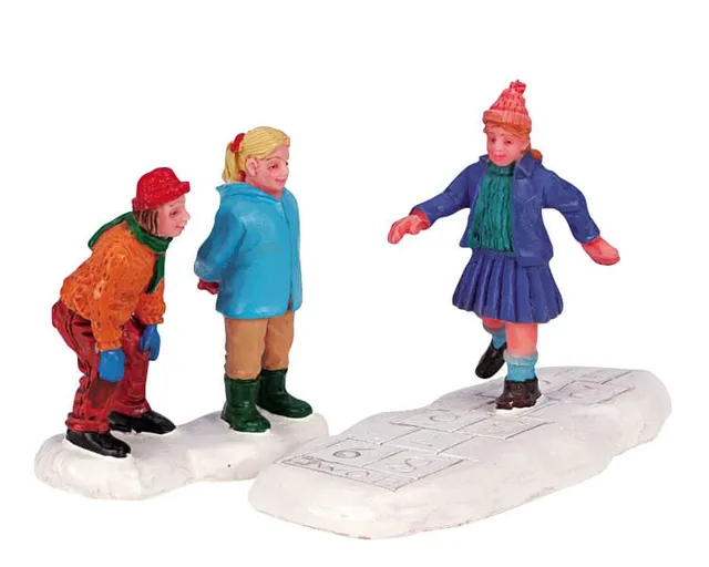 lemax-hopscotch-figurine-marelle-village-miniature image 1
