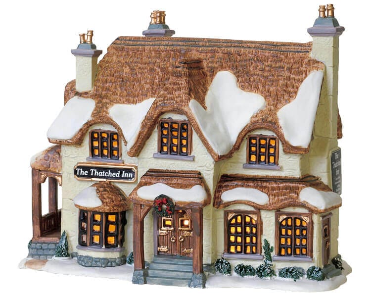 lemax-the-thatched-inn-auberge-miniature-toit-de-chaume image 1