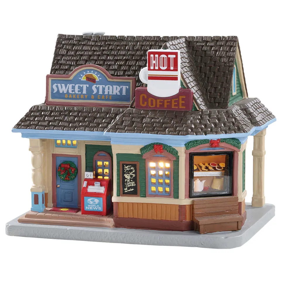lemax-sweet-start-cafe-b-timent-lumineux-village-de-no-l image 1