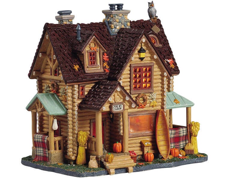 lemax-pine-mt-cabin-chalet-miniature-lumineux-de-no-l image 1