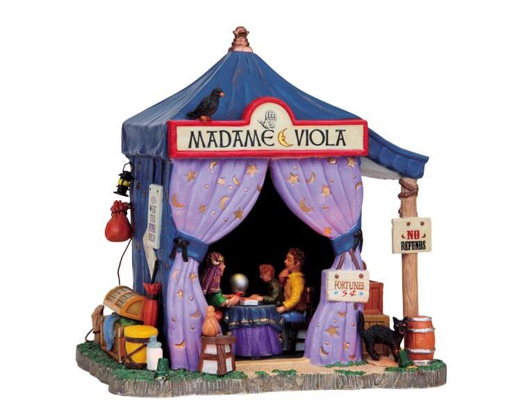 lemax-madame-viola-s-tent-b-timent-lumineux-village-miniature image 1