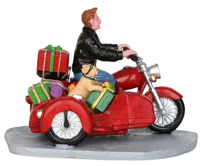 lemax-side-car-santa-figurine-village-de-no-l-moto-side-car image 2
