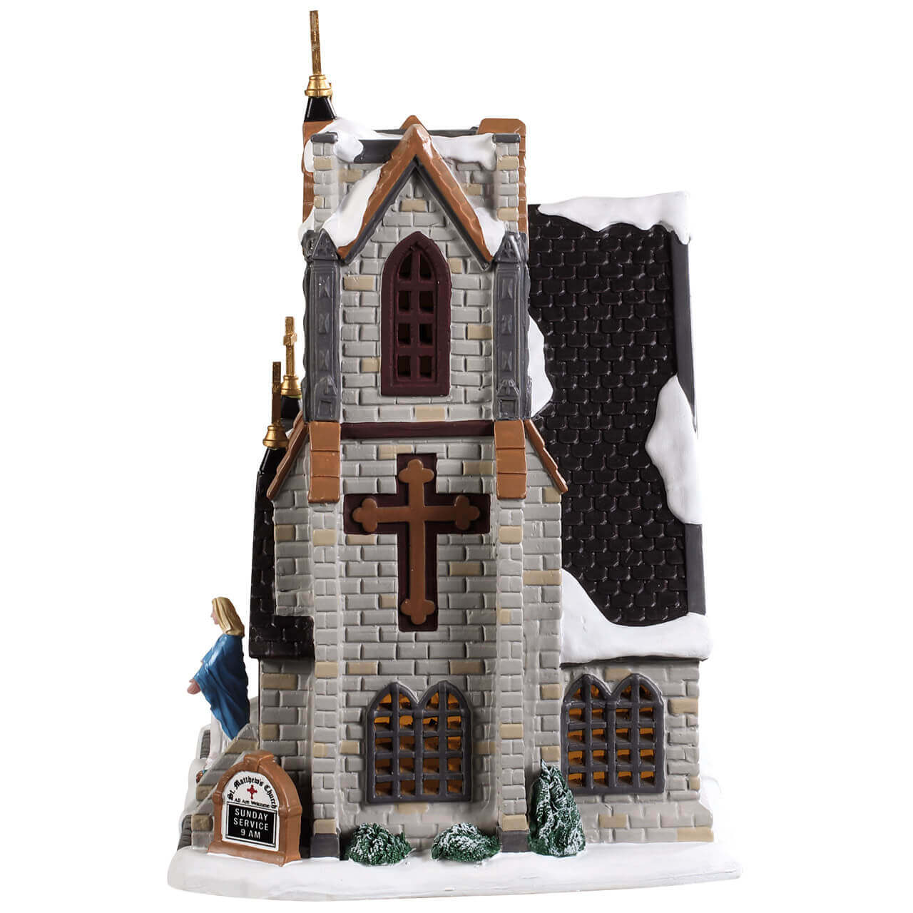 lemax-st-matthew-s-church-glise-miniature-caddington image 2