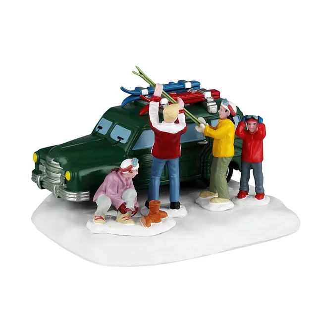 lemax-at-the-slopes-figurine-skieurs-vail-village image 1