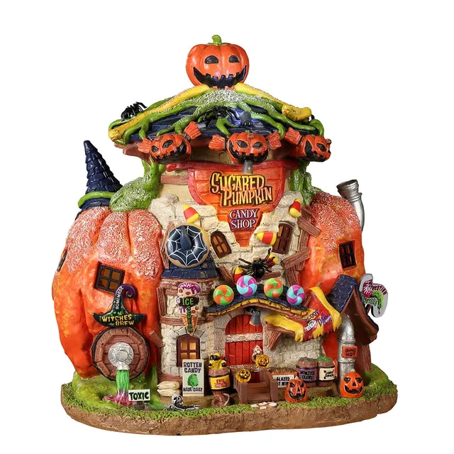 lemax-sugared-pumpkin-candy-shoppe-boutique-lumineuse-spooky-town image 1