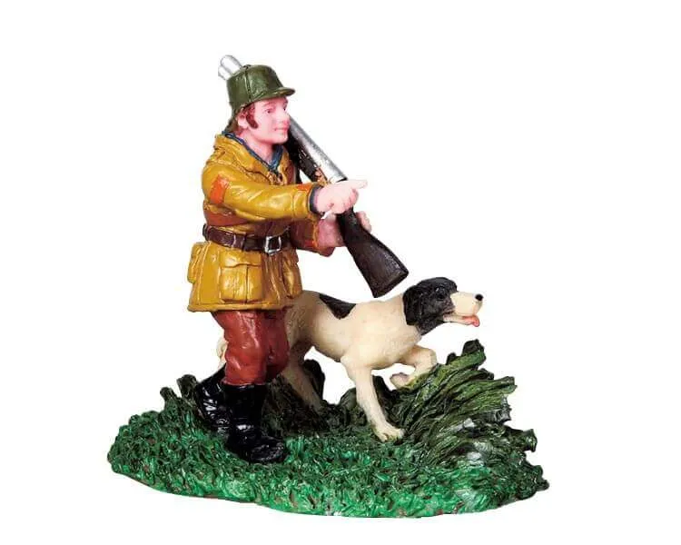lemax-hunting-ducks-figurines-chasse-aux-canards-village-miniature image 1