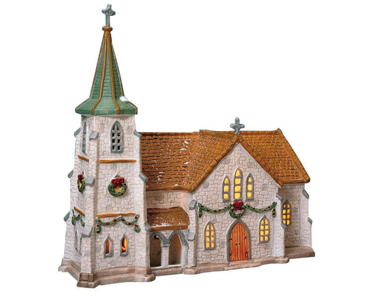 lemax-st-michael-s-church-glise-lumineuse-village-de-no-l image 1