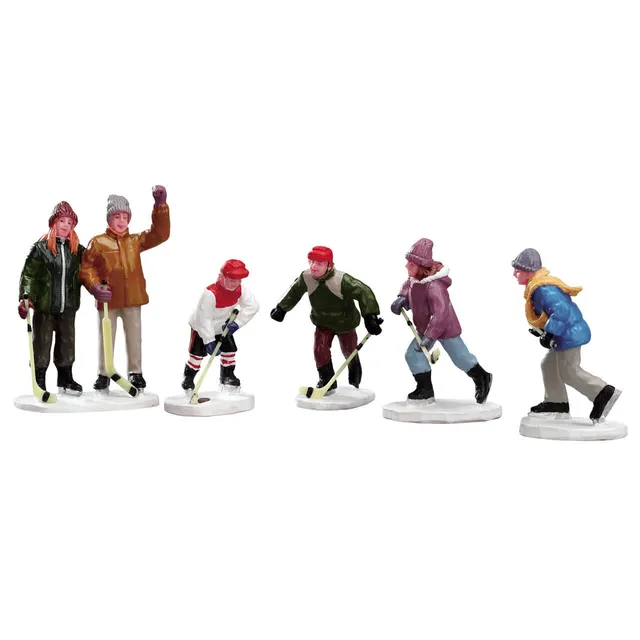 lemax-the-home-team-set-of-5-figurines-supporters-lot-de-5 image 1