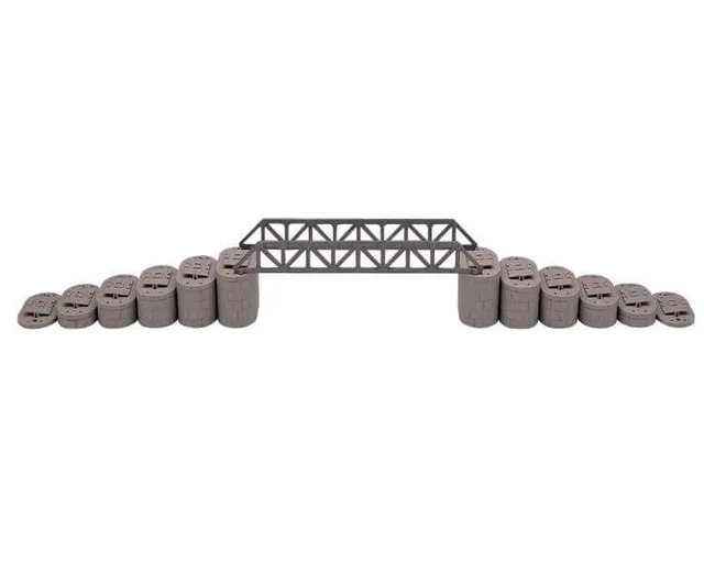 lemax-railroad-trestle-pillars-4-piliers-de-pont-ferroviaire-miniature-lot-de-4 image 1
