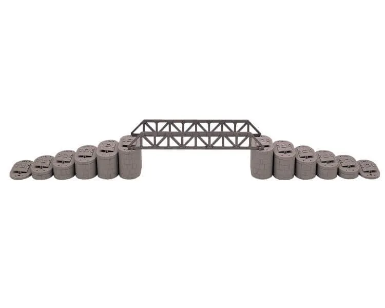 lemax-railroad-trestle-pillars-4-piliers-de-pont-ferroviaire-miniature-lot-de-4 image 1