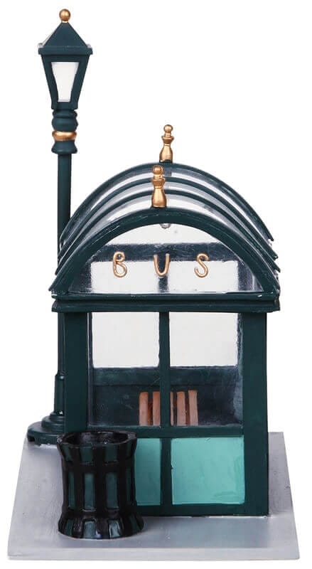 lemax-bus-stop-abribus-accessoire-village-miniature image 3