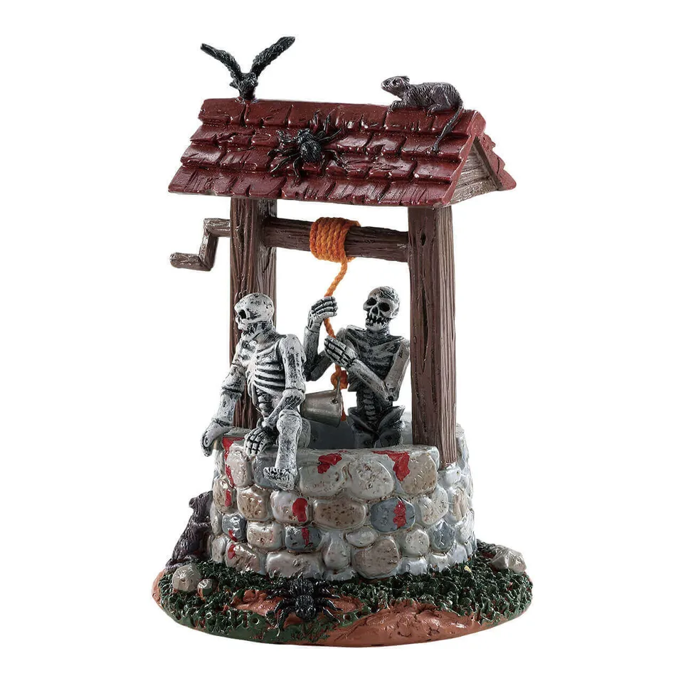 lemax-ghouls-in-well-d-cor-miniature-puits-hant-lumineux image 1