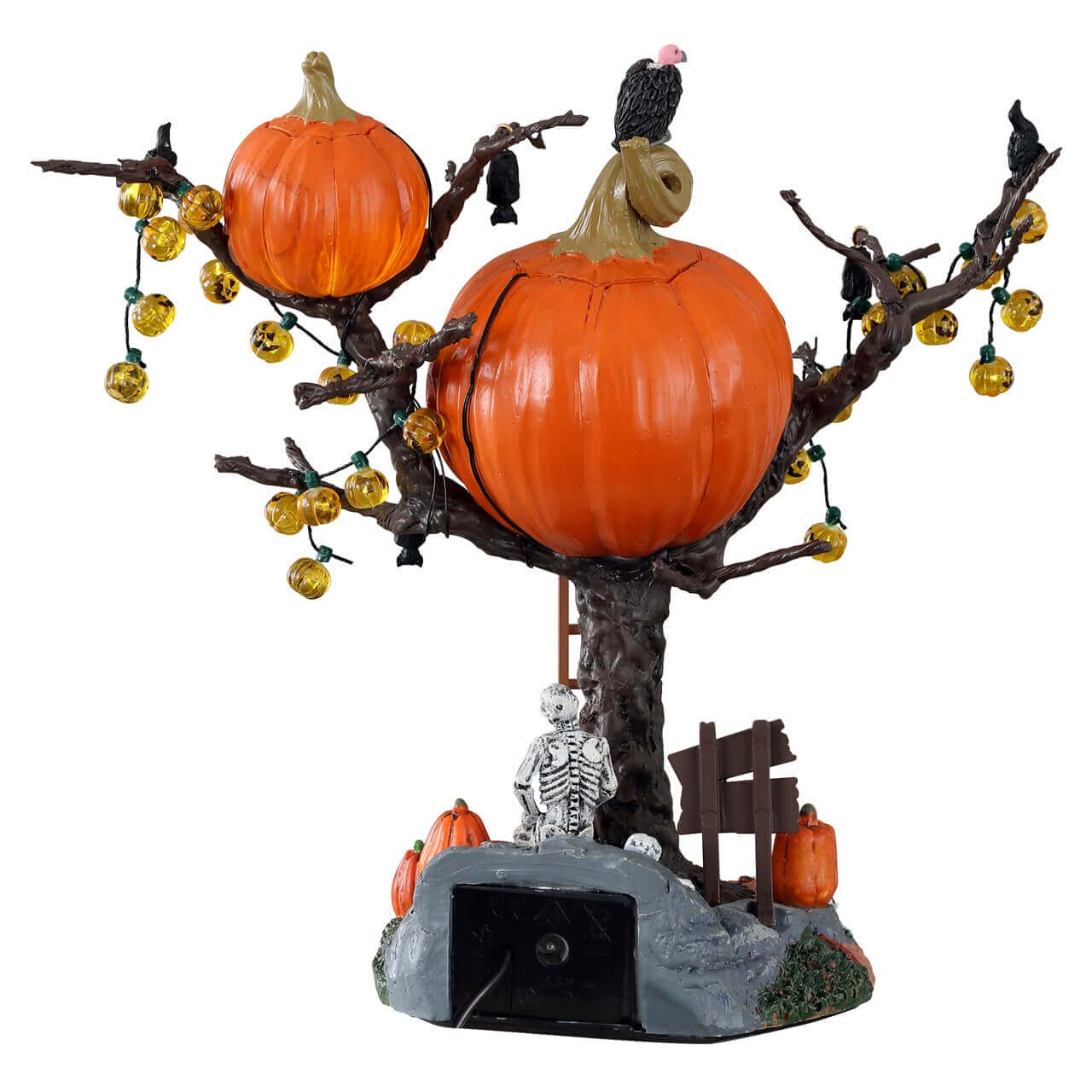 lemax-pumpkin-tree-house-maison-citrouille-lumineuse-spooky-town image 4