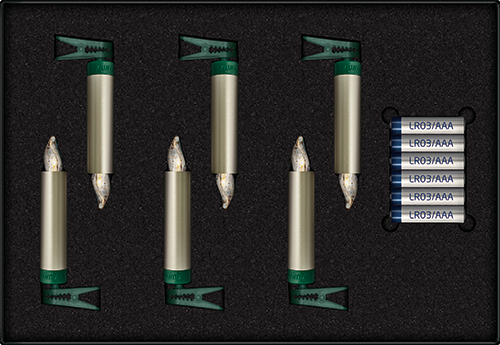 krinner-lumix-superlight-metallic-cashmere-mini-extension-6-bougies-led image 2