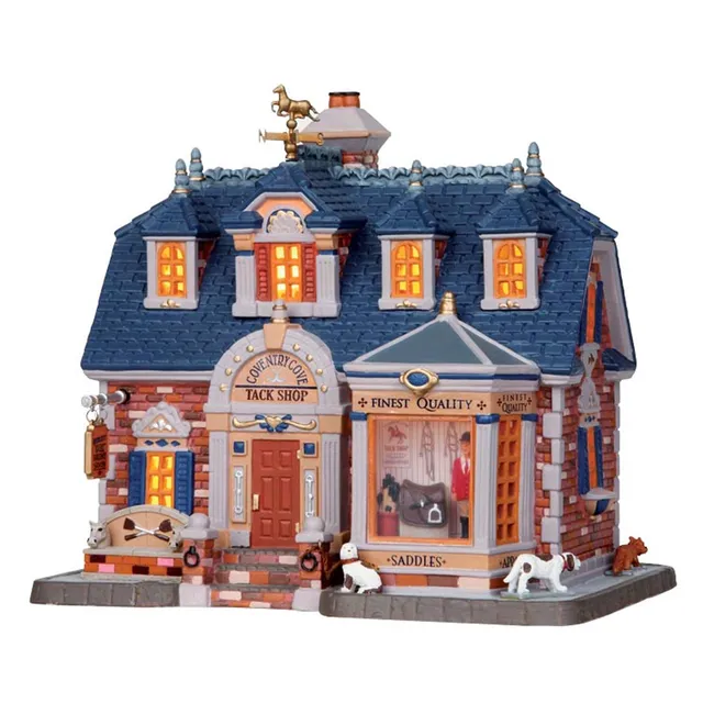 lemax-tack-shop-boutique-questre-lumineuse-village-de-no-l image 1