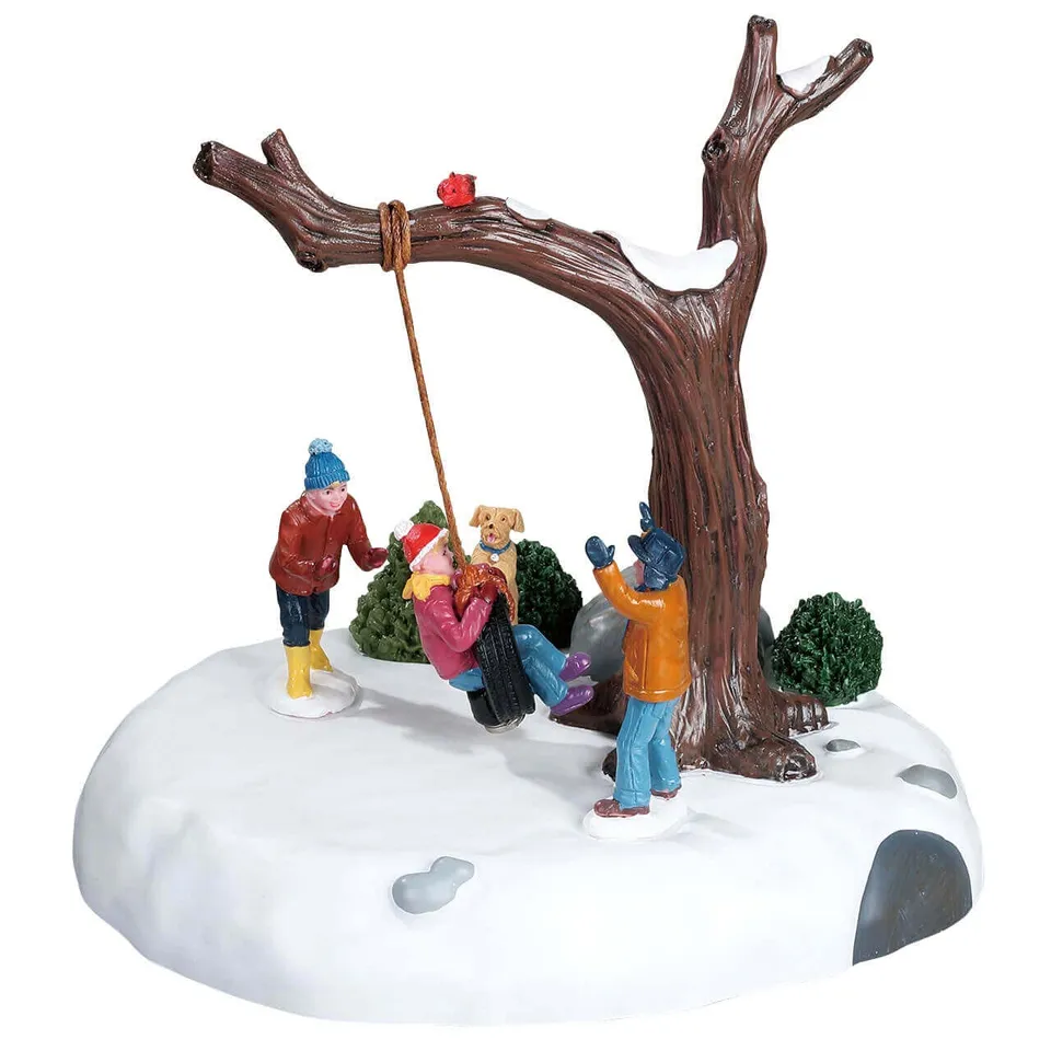 lemax-tire-swing-twirl-figurine-balan-oire-pneu-anim-e image 1
