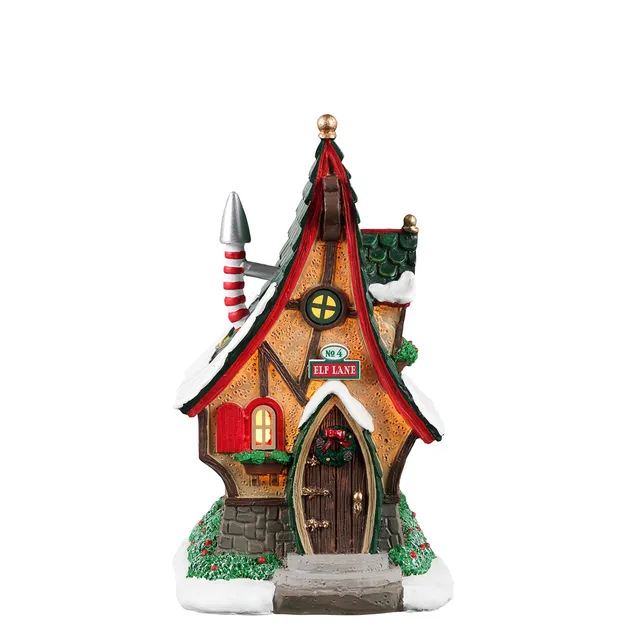 lemax-no-4-elf-lane-maison-miniature-lumineuse-santa-s-wonderland image 1