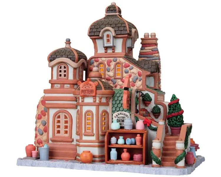 lemax-polson-s-pottery-village-miniature-boutique-poterie image 1