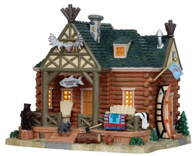 lemax-jim-harper-house-maison-de-village-de-no-l-miniature image 1