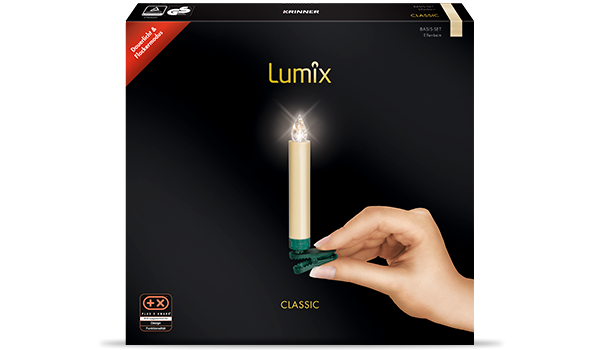 krinner-lumix-classic-basis-set-10-bougies-led-ivoire-de-remplacement image 1