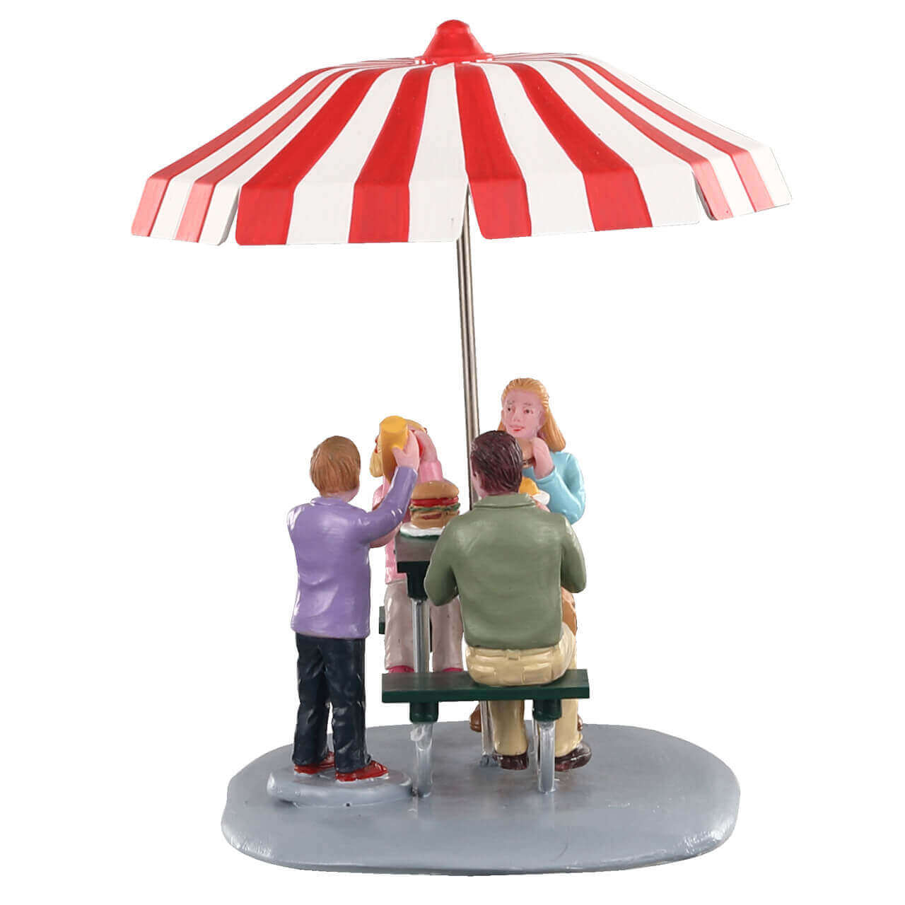 lemax-lunch-at-the-park-figurine-famille-pique-nique-village image 3