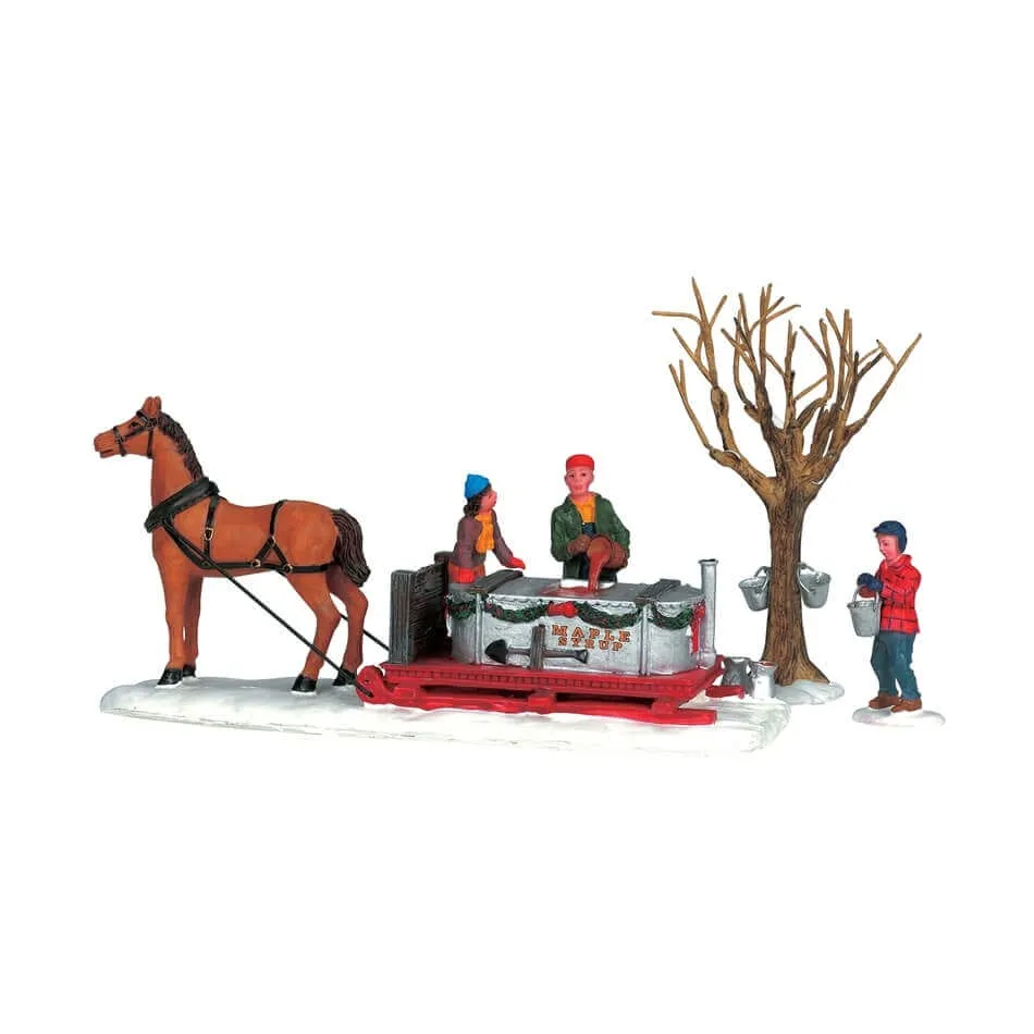 lemax-maple-syrup-sled-set-of-3-lot-3-luges-sirop-d-rable-11-cm image 1