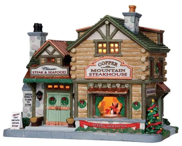 lemax-copper-mt-steakhouse-maison-lumineuse-village-miniature image 1