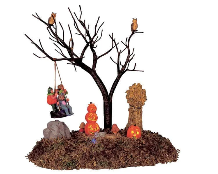 lemax-haunted-tire-swing-balan-oire-pneu-hant-e-spooky-town image 1
