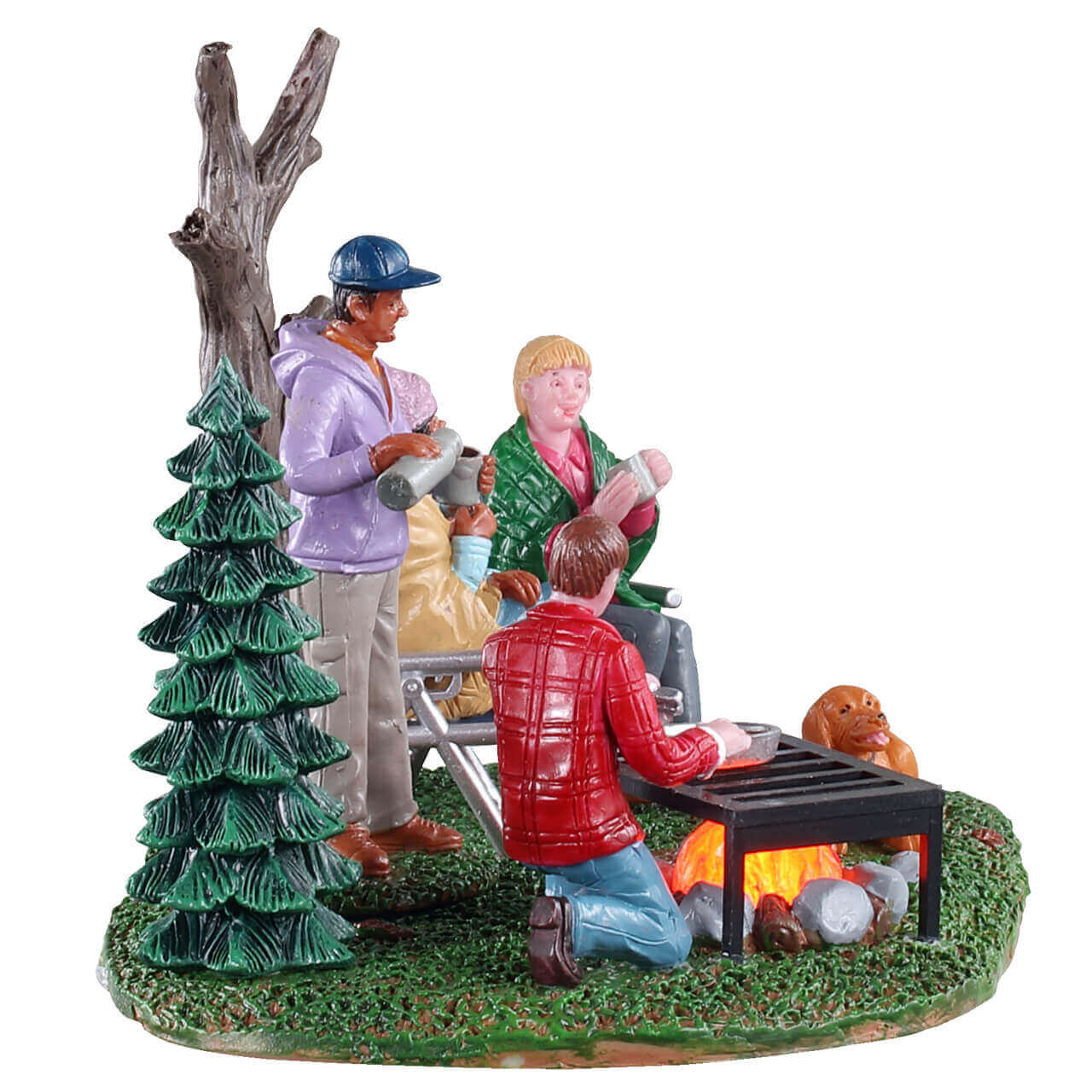 lemax-camping-couples-figurine-campeurs-et-feu-de-camp image 2
