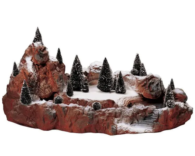 lemax-village-waterfall-cascade-miniature-lumineuse image 1