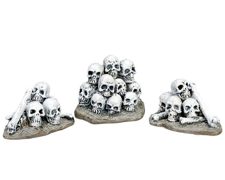 lemax-pile-o-skulls-tas-de-cr-nes-miniature-halloween image 1