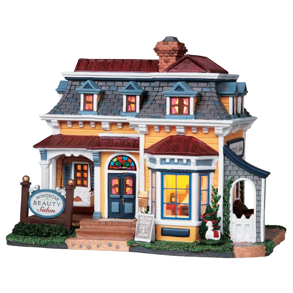 lemax-windrose-beauty-salon-b-timent-miniature-lumineux image 1