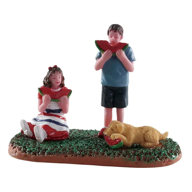 lemax-watermelon-feast-accessoire-miniature-festif image 1