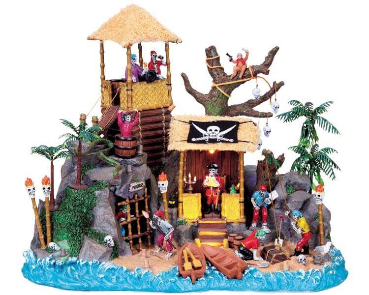 lemax-pirates-hideout-b-timent-miniature-lumineux-spooky-town image 1