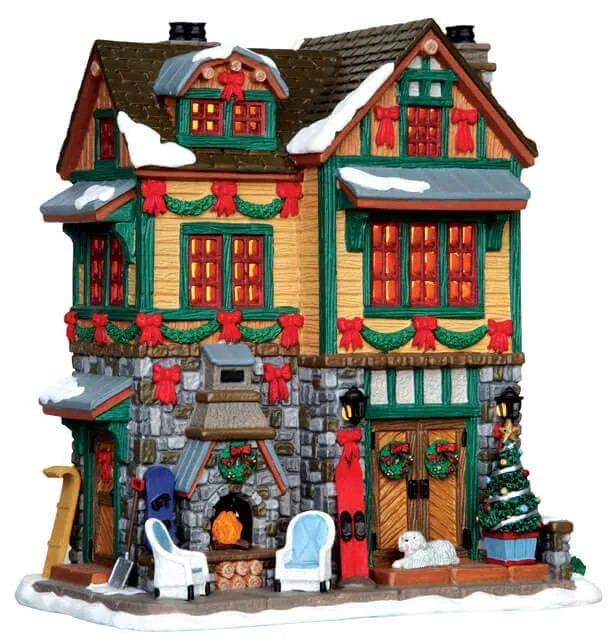lemax-the-brodie-residence-maison-miniature-lumineuse-village-de-no-l image 1