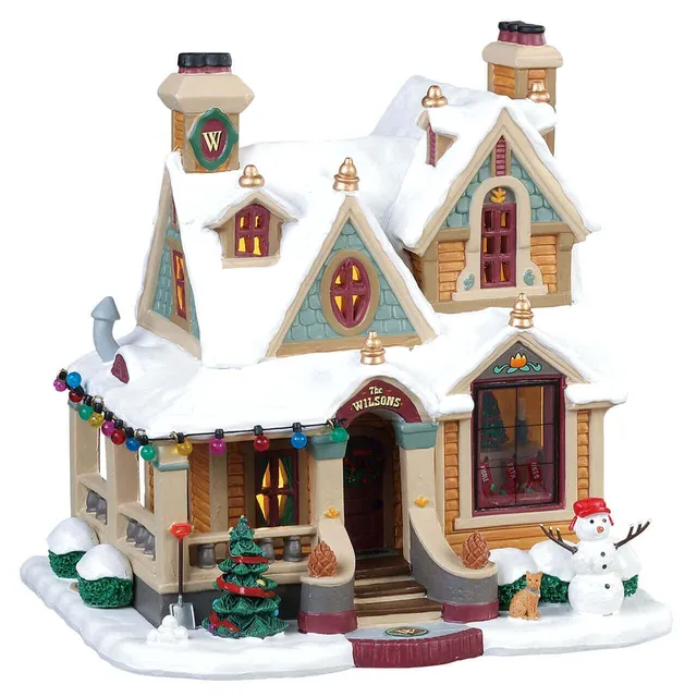 lemax-wilson-residence-maison-de-village-de-no-l-miniature-lumineuse image 1