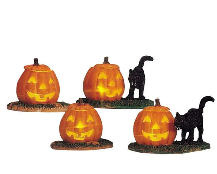 lemax-lighted-pumpkin-figurine-citrouille-lumineuse-spooky-town image 1