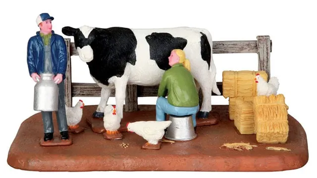 lemax-morning-milk-figurine-sc-ne-ferme-village image 1