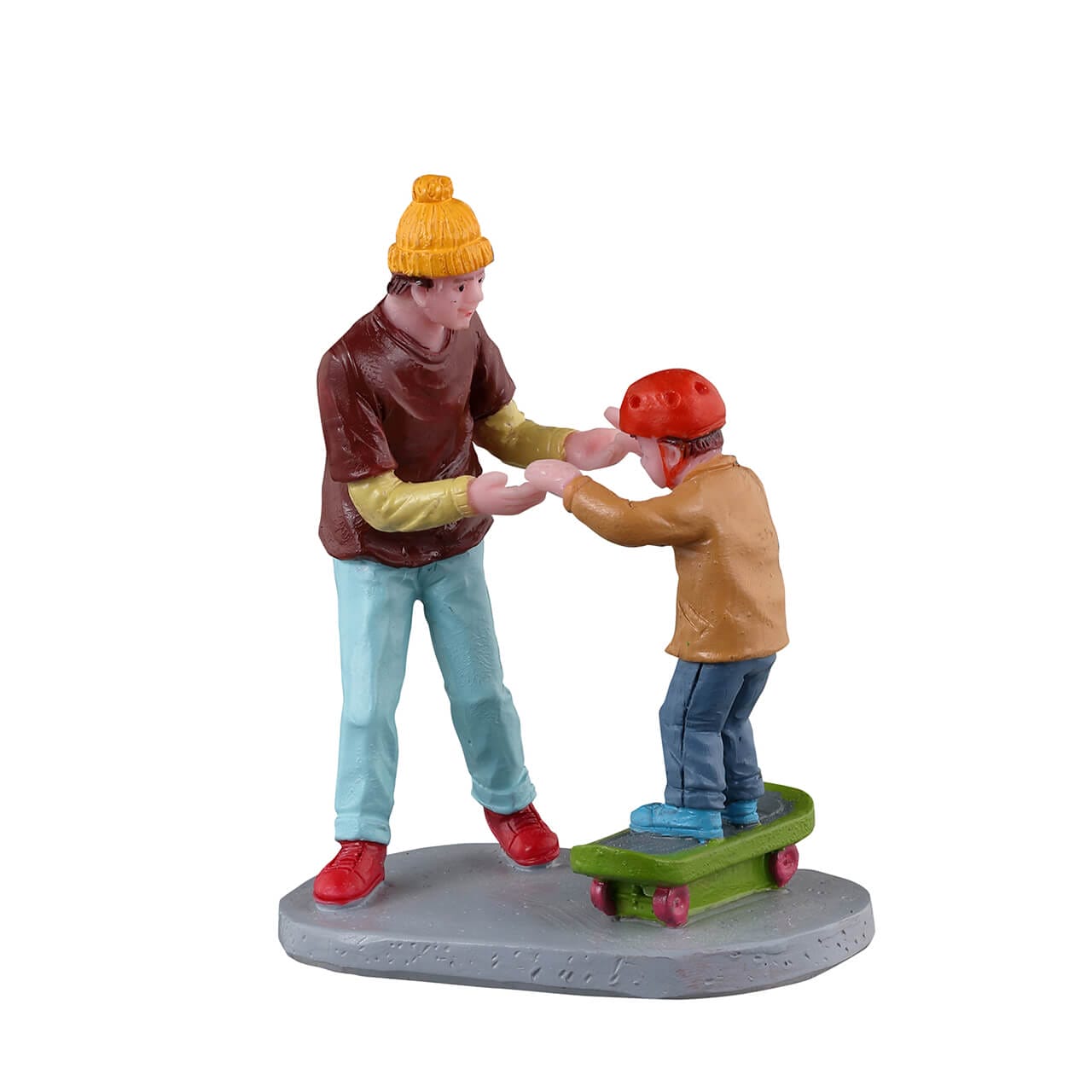 lemax-beginner-boarder-figurine-caddington-skateboard-p-re-et-fils image 1