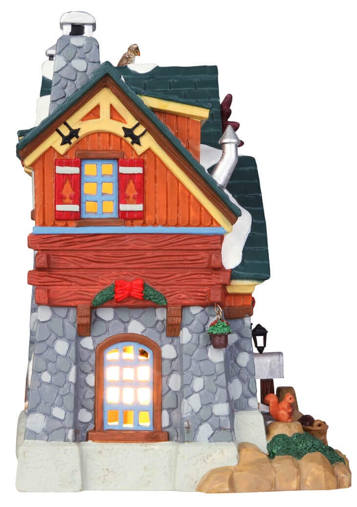 lemax-antler-peak-cabin-chalet-miniature-lumineux image 3